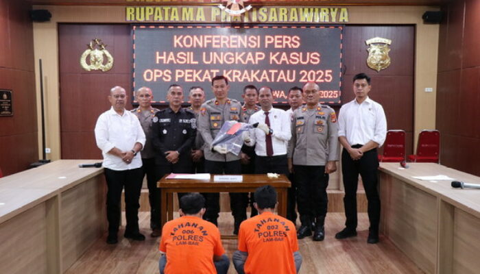 Polres Lampung Barat Ungkap Hasil Positif Operasi Pekat Krakatau 2025