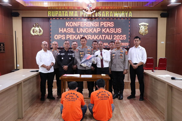 Polres Lampung Barat Ungkap Hasil Positif Operasi Pekat Krakatau 2025