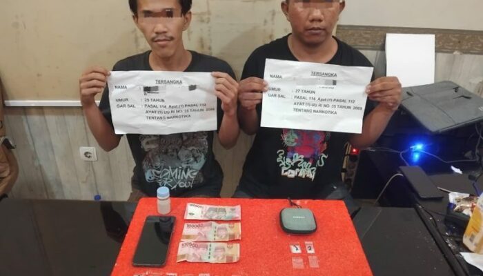 Polresta Jambi Tangkap Dua Pengedar Sabu Berkat Informasi Warga