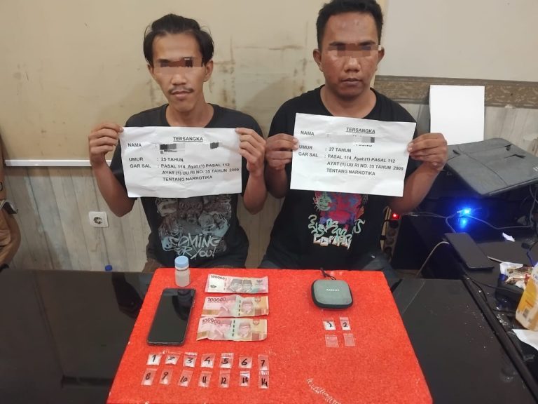 Polresta Jambi Tangkap Dua Pengedar Sabu Berkat Informasi Warga