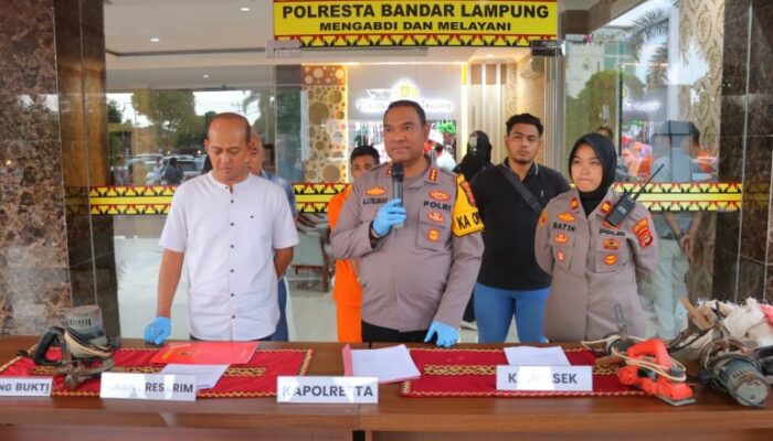 Polsek Kemiling Ungkap Pencurian Alat Tukang oleh Teman Dekat di Bandar Lampung