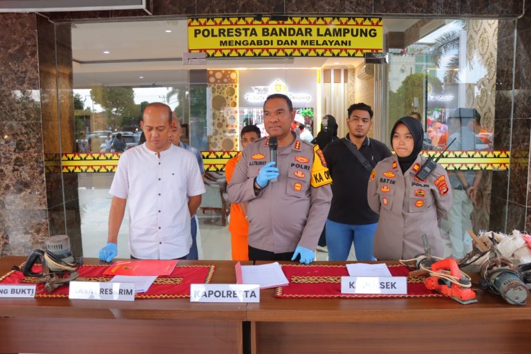 Polsek Kemiling Ungkap Pencurian Alat Tukang oleh Teman Dekat di Bandar Lampung