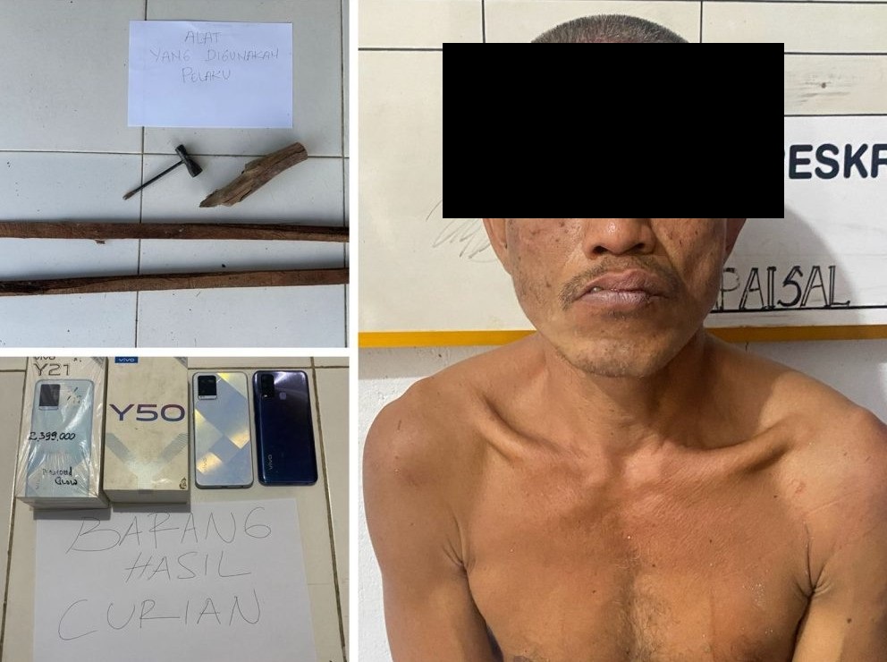 Polsek Muara Rupit Ungkap Kasus Curat dengan Modus Dongkel Dinding