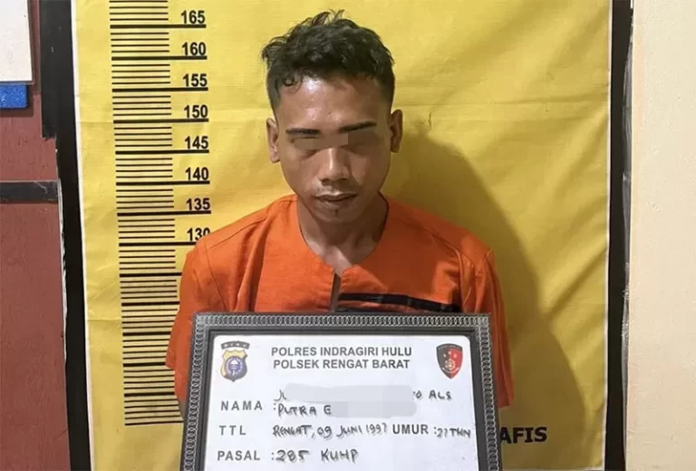 Polsek Rengat Tangkap Pemerkosa IRT dalam 3 Jam