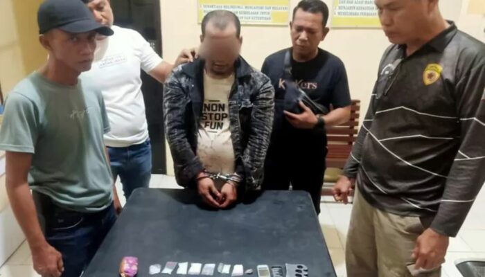 Pria Asal Dumai Ditangkap Bawa Sabu, Lukai Polisi Saat Ditangkap