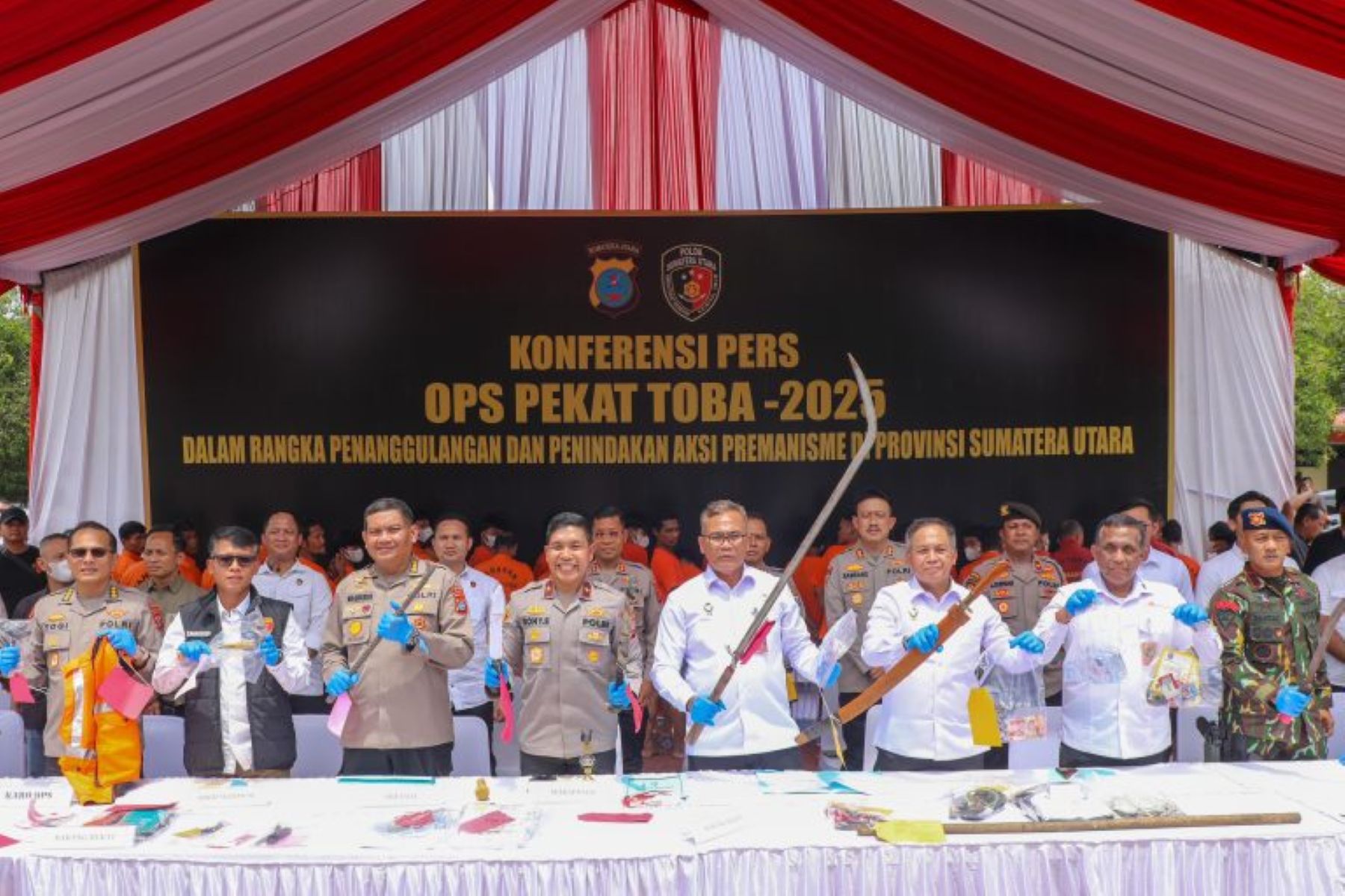 Operasi PEKAT TOBA-2025, 1.389 Pelaku Premanisme Diamankan Polda Sumut