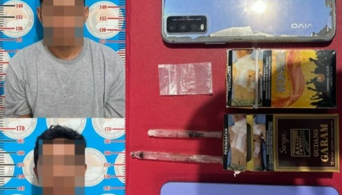 Polres Majene Tangkap Dua Pelaku Peredaran Sabu di Banggae Timur