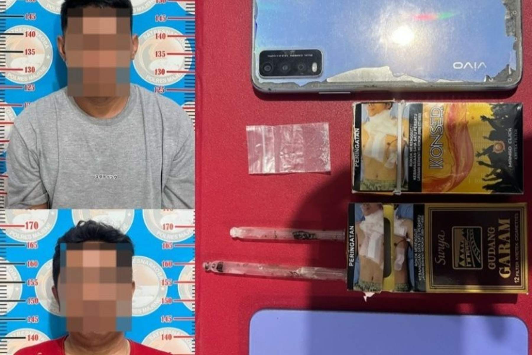 Polres Majene Tangkap Dua Pelaku Peredaran Sabu di Banggae Timur