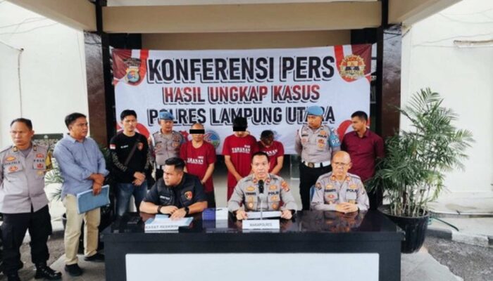 Polisi Ringkus 3 Residivis Curanmor di Lampung Utara