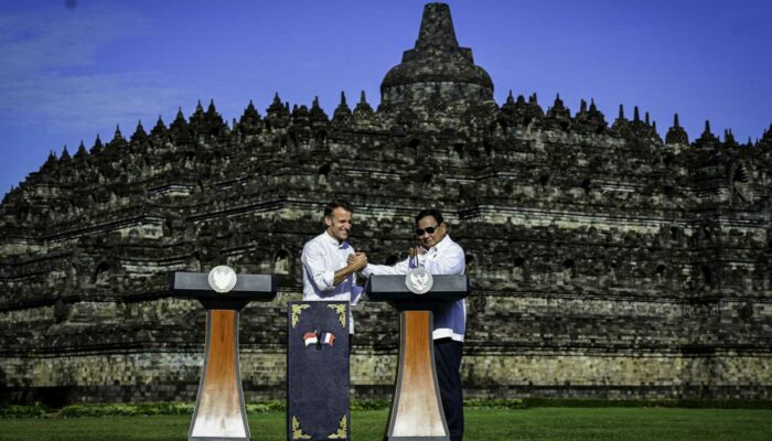 Kemitraan Strategis Indonesia-Prancis Resmi Diluncurkan di Candi Borobudur