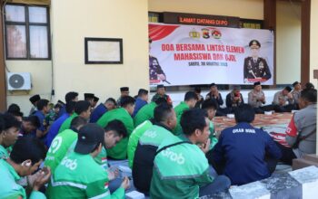 Polres Bima Kota Gelar Doa Bersama Lintas Elemen Mahasiswa dan Ojol
