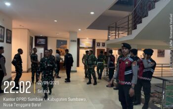Patroli Gabungan TNI-Polri dan Satpol PP Ciptakan Kondisi Aman di Sumbawa Pasca Aksi Unjuk Rasa