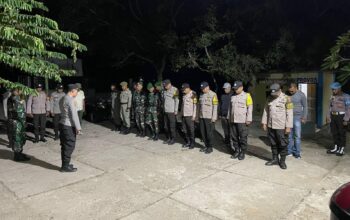 Jaga Harkamtibmas Polsek Donggo Gelar Patroli Gabungan Sekala Besar Bersama TNI