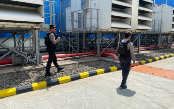 Unit Pamobvit Sat Samapta Polres Bima Kota Laksanakan Pengamanan Objek Vital PLTMG Bonto Bima