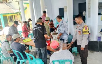 Bhabinkamtibmas Dampingi Pelatihan Pengelolaan Ekosistem Pertanian Sehat Ramah Lingkungan Berkelanjutan (PSRLB)