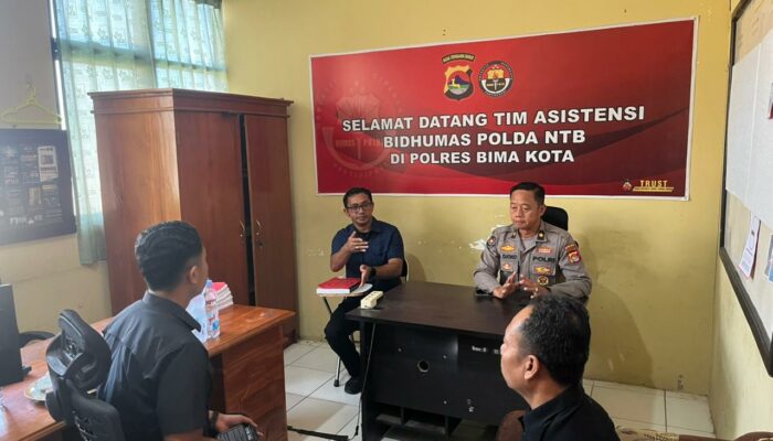 Asistensi Bid Humas Polda Ntb Di Polres Bima Kota, Personel Ditekankan Mampu Deteksi Potensi Dan Tingkatkan Peran Kehumasan