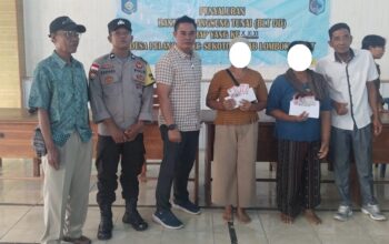 Jamin Distribusi Aman, Bhabinkamtibmas Hadir di Penyaluran BLT DD Pelangan