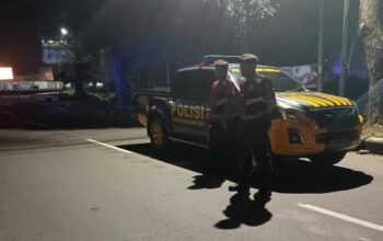Antisipasi Kejahatan Malam, Sat Samapta Patroli ke Desa Rumak