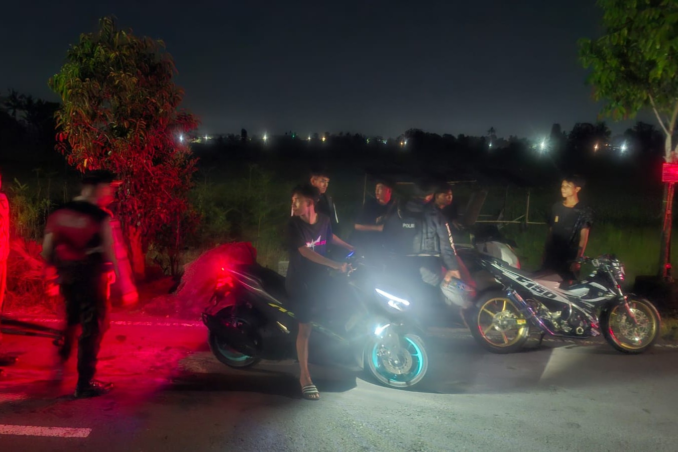 Cegah Balap Liar, Sat Samapta Polres Lobar Sisir Jalur Bypass