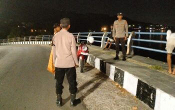 Polisi Sisir Jalur Wisata Senggigi Lombok Dini Hari