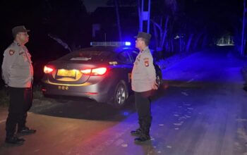Patroli Blue Light Polsek Kediri Sasar Perbatasan Dini Hari