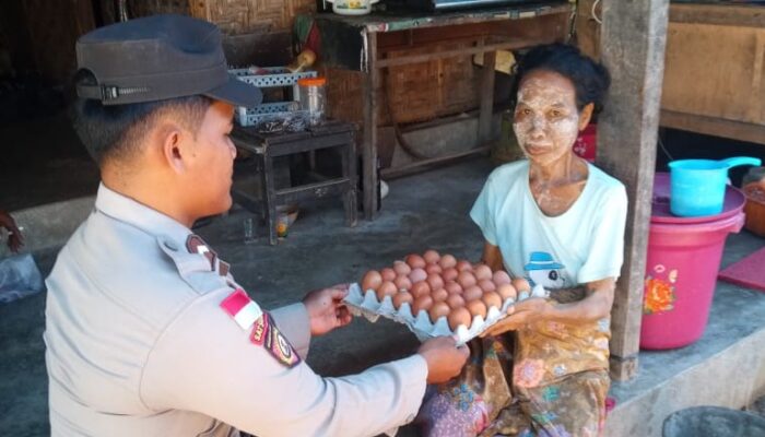 Wujudkan Kepedulian Nyata, Program Nutrisi Mantap Polsek Sekotong Hadir Jamin Gizi Warga Kurang Mampu