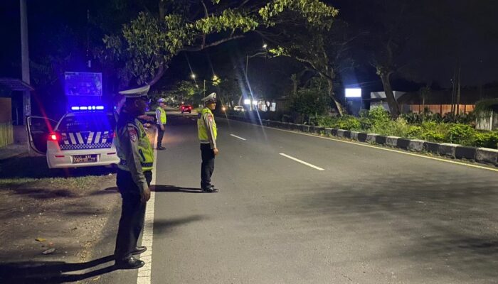 Cegah Balap Liar, Satlantas Polres Lombok Barat Siagakan Personel di Jalur Bypass BIL 1 Hingga Dini Hari