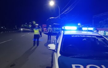Satlantas Polres Lombok Barat Patroli Malam Cegah Balap Liar