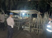 Polsek Sekotong Patroli Malam Cegah Pencurian Sapi