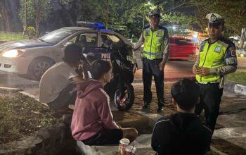 Satlantas Polres Lombok Barat Amankan Jalur Bypass