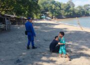 Polres Lombok Barat Jaga Kamtibmas di Pantai Senggigi