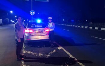Polsek Kediri Gelar Patroli Blue Light di Jam Rawan