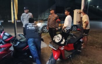 Patroli Malam Polsek Kediri Jaga Kamtibmas Desa Lelede