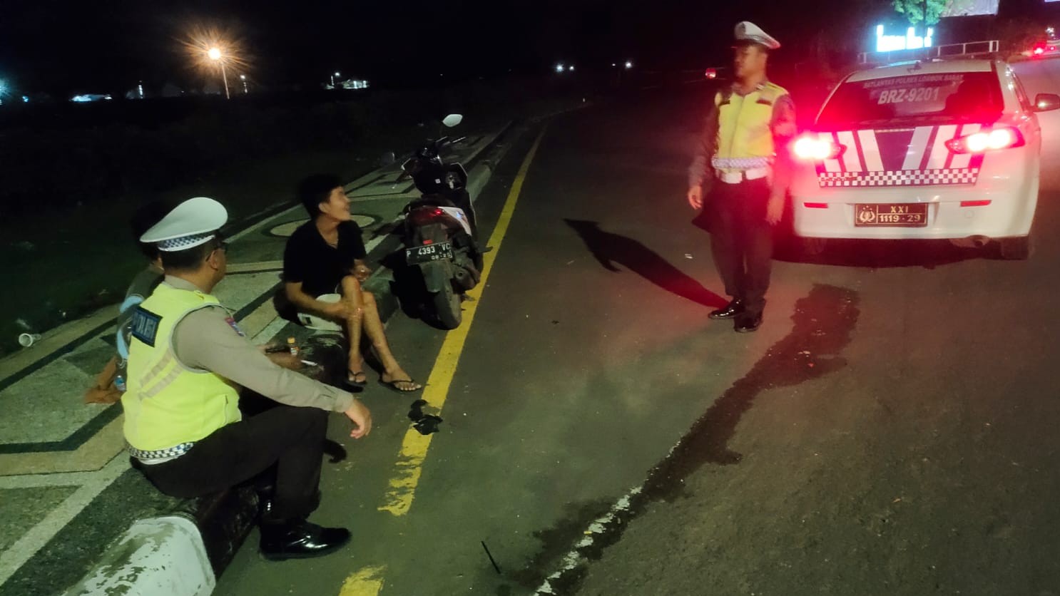 Polisi Amankan Jalur Bypass BIL Lobar dari Aksi Balap Liar
