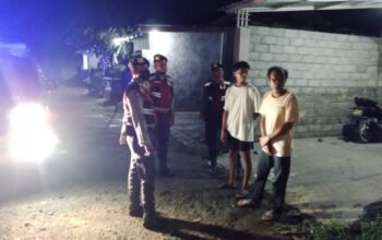 Cegah Kriminalitas, Sat Samapta Polres Lobar Sisir Labuapi
