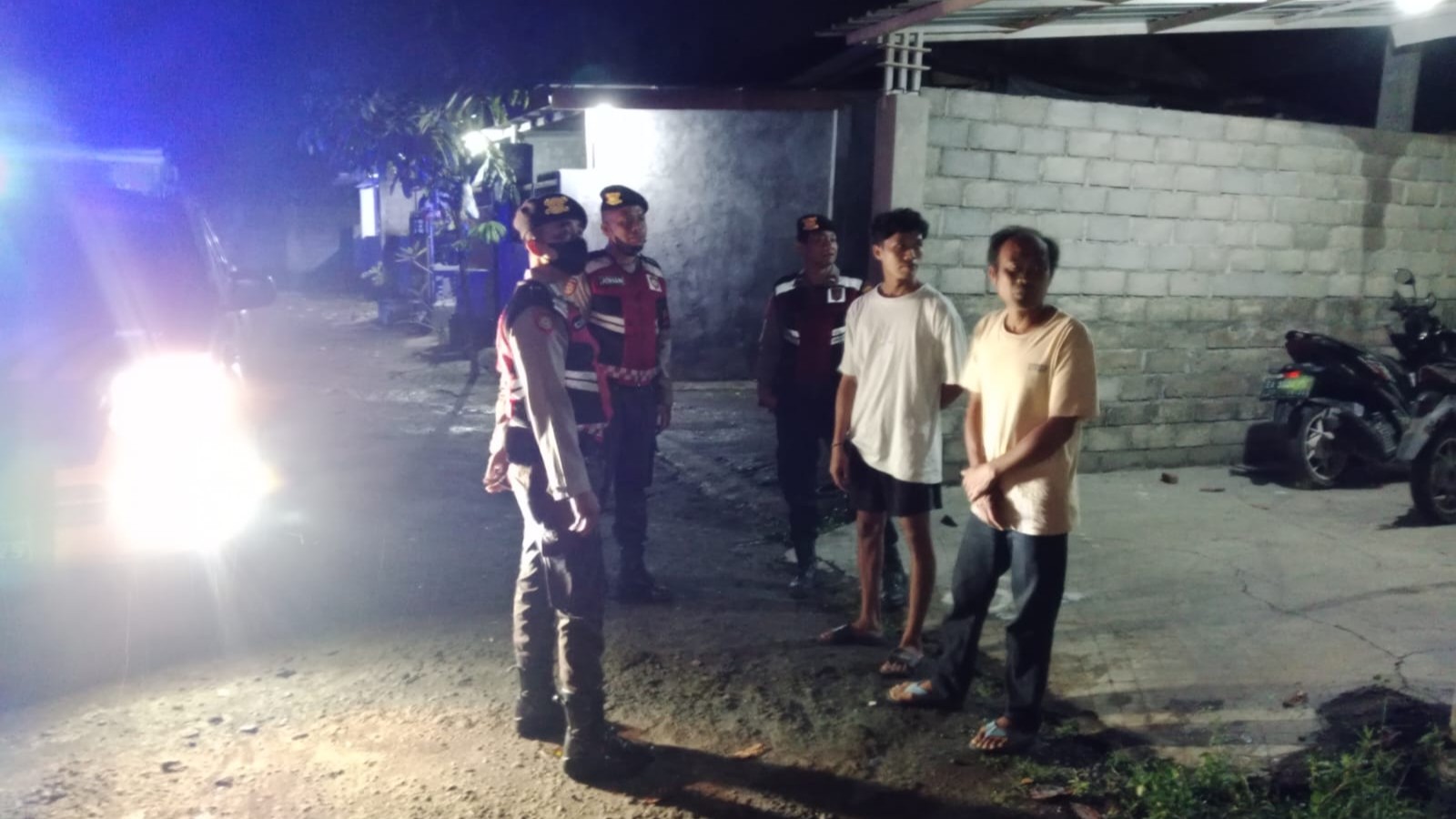 Cegah Kriminalitas, Sat Samapta Polres Lobar Sisir Labuapi